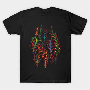 Watercolor Rainbow Plants T-Shirt